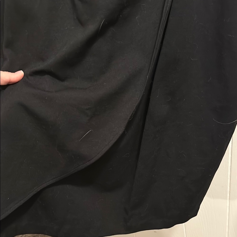 Cache Black Sheath Midi Dress V-Neck Cap Sleeve Cocktail - Picture 6 of 10